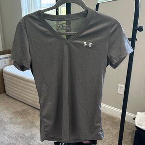Under Armour Gray V-Neck Performance Tee
